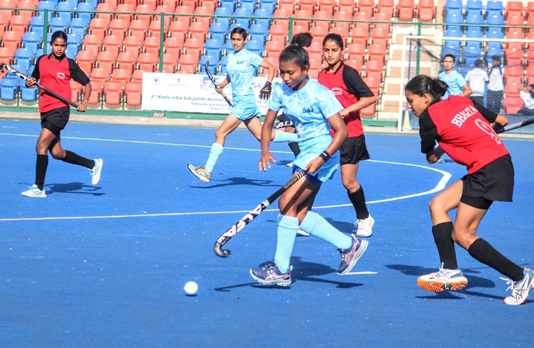 2nd Khelo India Sub Junior Womens Hockey League Finals SAI Shakti Team beat Bhai Behlo Hockey Academy