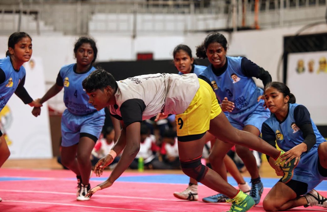 Chennai School Girls team competition at JNS Chennai on Thursday