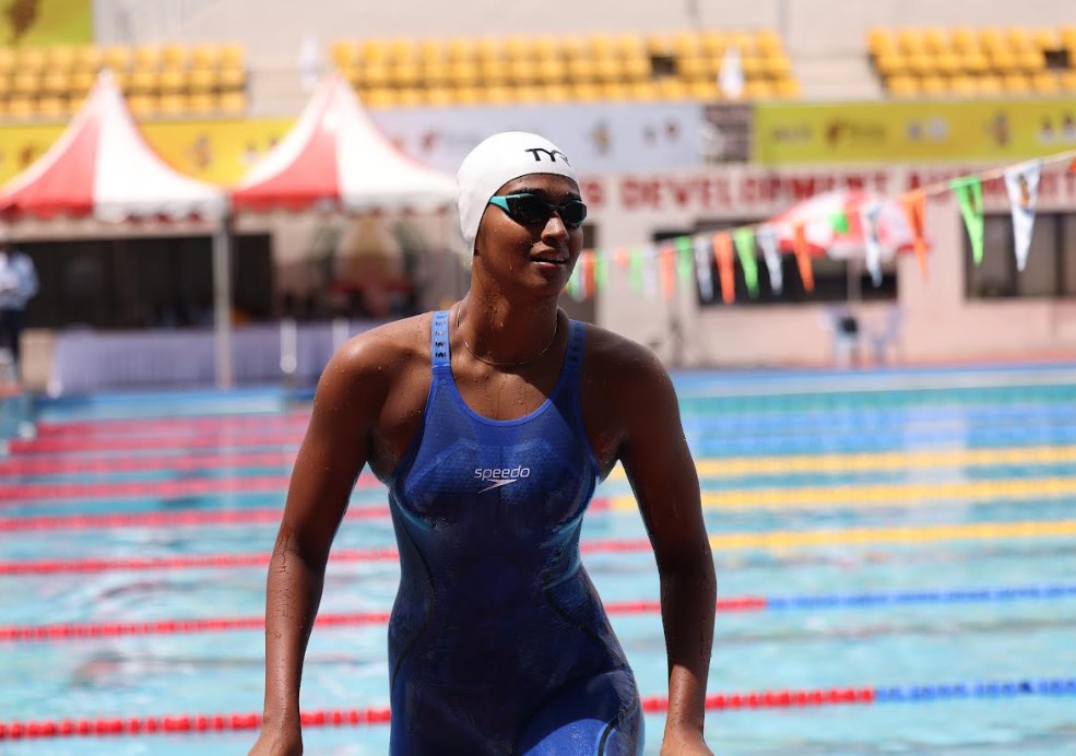 Chennais Deeksha Sivakumar grabs two gold medals in school girls swimming competition