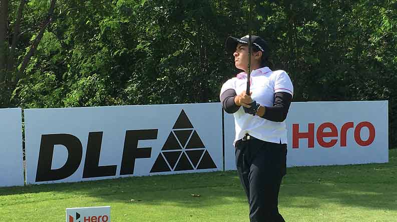 Gauri Karhade in action during final round Boulder Hills