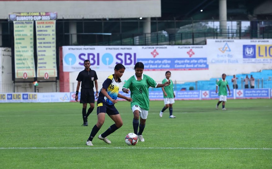 Govt Higher Secondary School Nari edge Sainik School Sambalpur Odisha as 64th Subroto Cup begins
