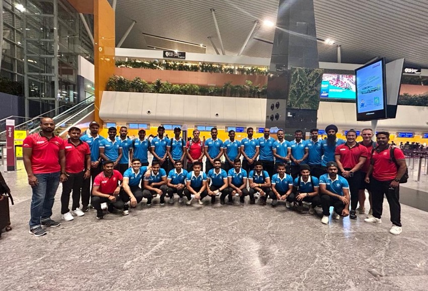 Indian Mens Hockey Team leaves for Canada