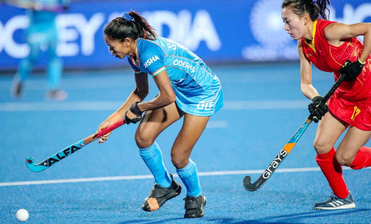 Indian Womens Hockey Team defeats China 2 1 in a thrilling contest at Jharkhand Womens Asian Champions Trophy Ranchi 2023