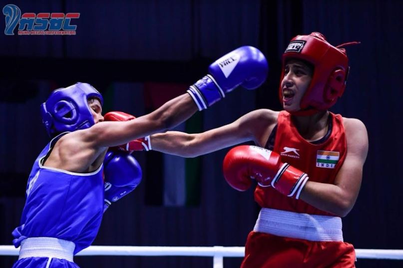 Indias Tanu Boxing