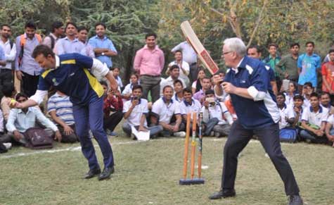 Adam Gilchrist at Australia India Sports Skills Development Program