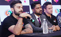 Virat Kohli unveils marquee signing Falcao launches nationwide talent hunt