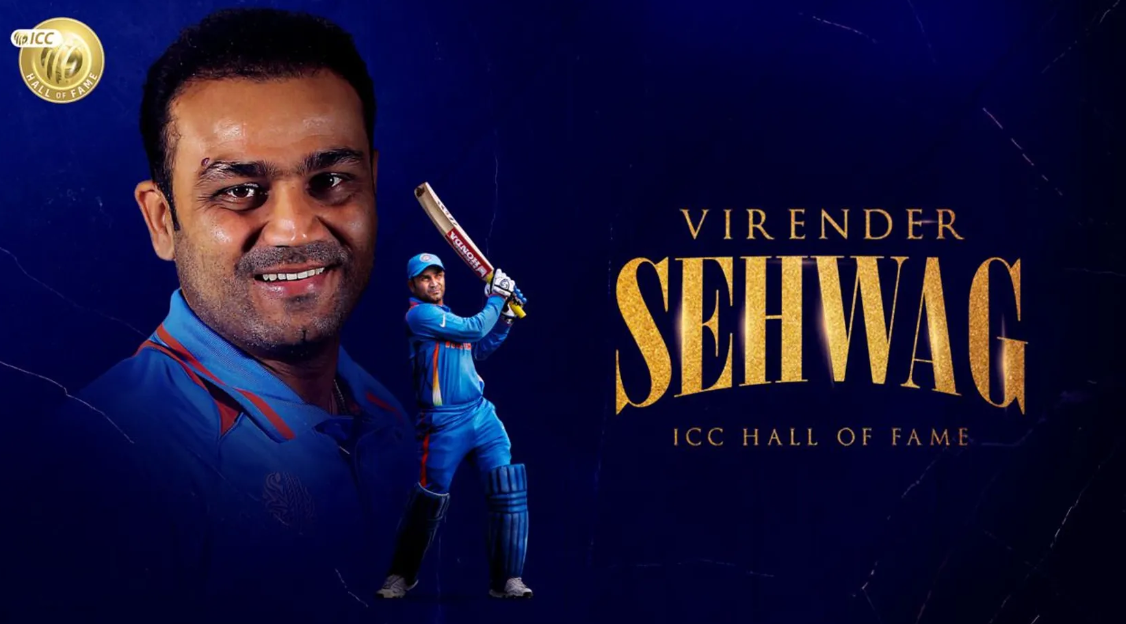 Virender Sehwag ICC Hall of Fame