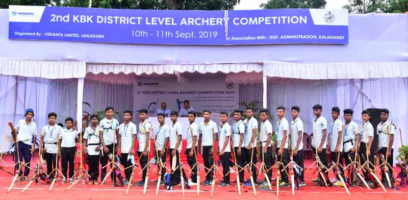 Participants at the 2nd KBK District level Archery competition conducted