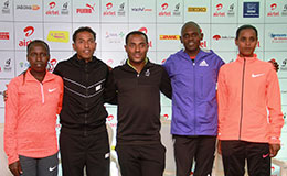 Elite Athletes with ADHM 2015 Event Ambassador Bekele