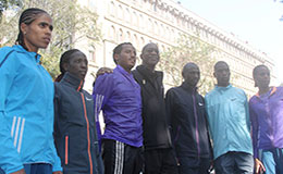 International Elite Athletes with International Event Ambassador Edwin Moses at CST