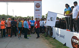 Krishna Poonia flags off The Great India Run