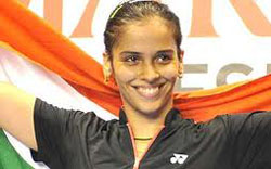 London Olympics: Saina Nehwal beats Sabrina in first round
