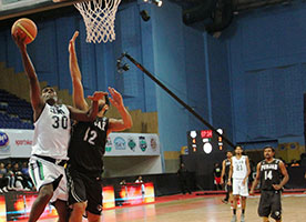 Carmel of Chennai Slam in action against Punjab Steelers UBA Pro Basketball League