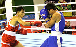 Devendro Singh trounced a hapless Velazquez Joselito of Mexico in the 49 kgs at 12th South Asian Games