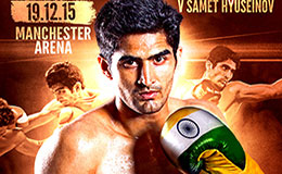 Vijender Singh vs Bulgarias Samet Hyuseinov Artwork