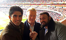 Vijender Singh with Frank Warren and Naseem Hamed