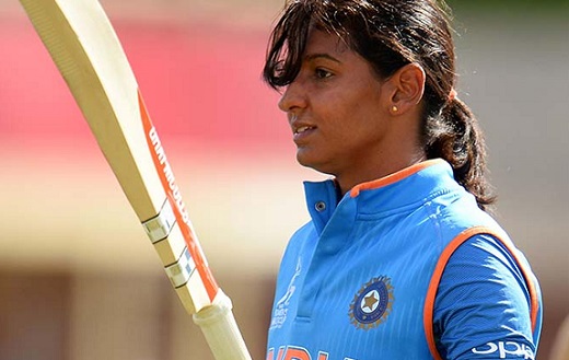 Harmanpreet Kaur of India walks off after scoring 171 not out during the ICC Women s World Cup 2017 match between Australia and India