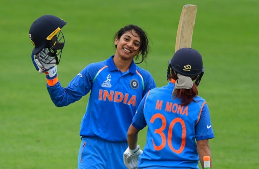 Smriti Mandhana receives Rachael Heyhoe Flint Trophy as ICC Women's Cricketer Of The Year 2021