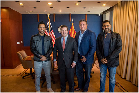 ms dhoni meet doug ducey