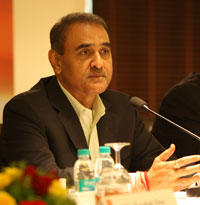 AIFF President Mr Praful Patel during the Media Interaction