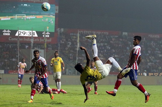 C K Vineeth Kerala Blasters FC in action