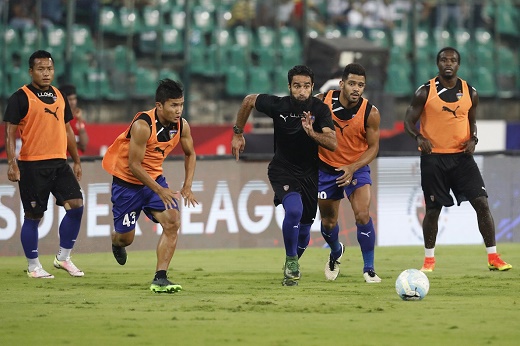 Chennaiyin FC Players at practice