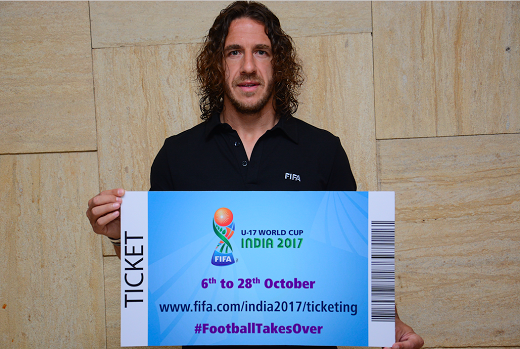 FIFA U 17 World Cup India 2017 tickets launched by Carles Puyol