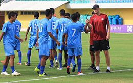 India U 19 take on Frenz United in an U 18 ACT match