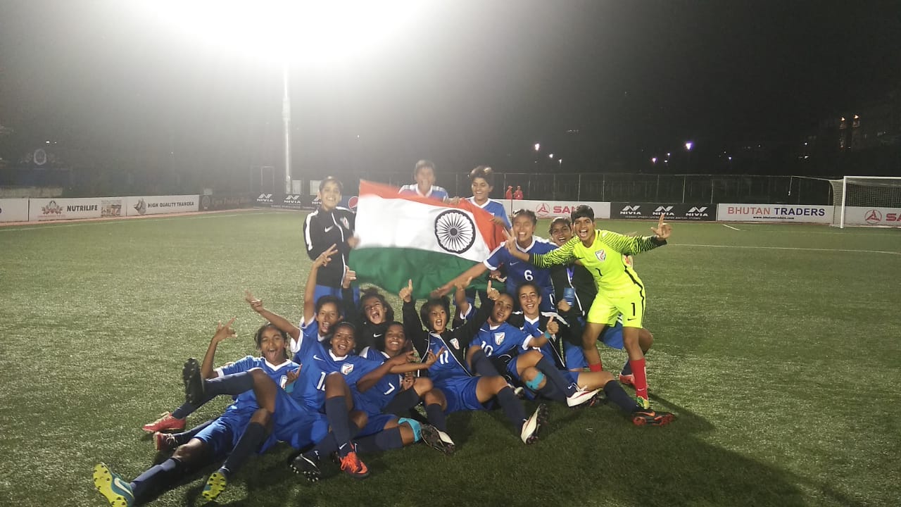 India U15 Girls after the victory