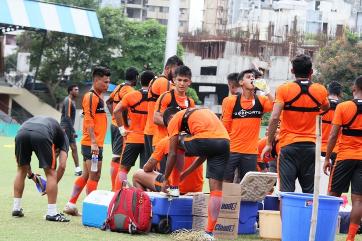 Indian Football Team practice Mumbai