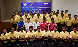 Indian Referees being taught latest techniques in FIFA Course