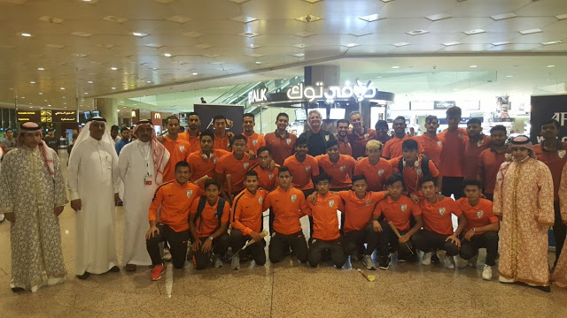 Indian U19 team arrives in Saudi