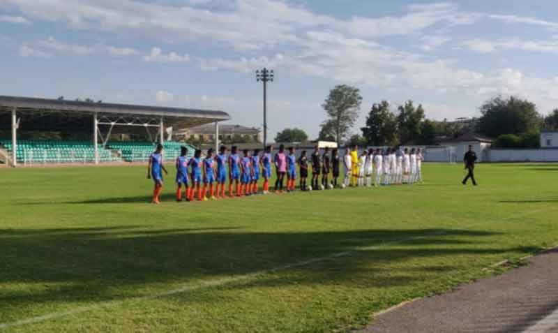 Indian Women Football against Uzbekistan football team