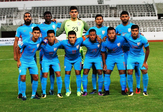 Indian football team against Macau