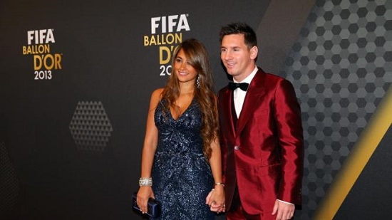 Lionel Messi with Girlfriend