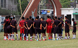 The India U 23 side gear up for a tough Syria challenge