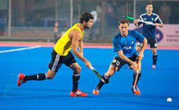 Argentina hockey team at a training session at Kalinga Stadium Bhubaneswar 2