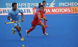 Gurbaj Singh in the Asian Games 2014 India vs China Men