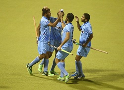 Harmanpreet Singh celebrating