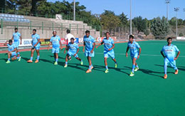 India Men Team at a Practice Session in Spain 1