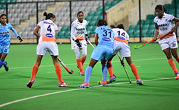 India Sr. and Jr. Teams at a Practice Match at MDC National Stadium on 25 Aug. 2015 1