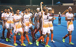 India comfortably goes through to the finals of the 8th Junior Mens Asia Cup