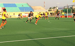 Sports Authority of India yellowVS Delhi HockeyBlack