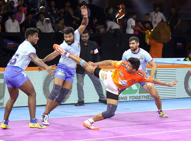 Final minute raid by Nitin Tomar hands draw to Tamil Thalaivas against Puneri Paltan