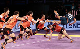 U Mumba faced Bengal Warriors win by 11 points in the Pune leg of Star Sports Pro Kabaddi