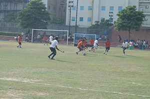 Hockey Match during Sangathan at Amity