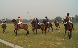 The opening Match of Amity Polo Cup 2016 in progress