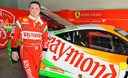 Gautam Hari Singhania with racing car