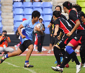 Rugby Indian skipper Surbhi Date in action during India vs China rugby match in Pune