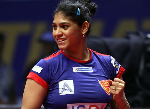 Madhurika Patkar of Dabang Smashers TTC